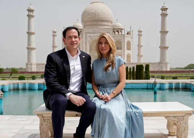 ‘I’m from Miami’ but ‘it’s hot’: Rubio tours India as temperatures soar past 100 degrees