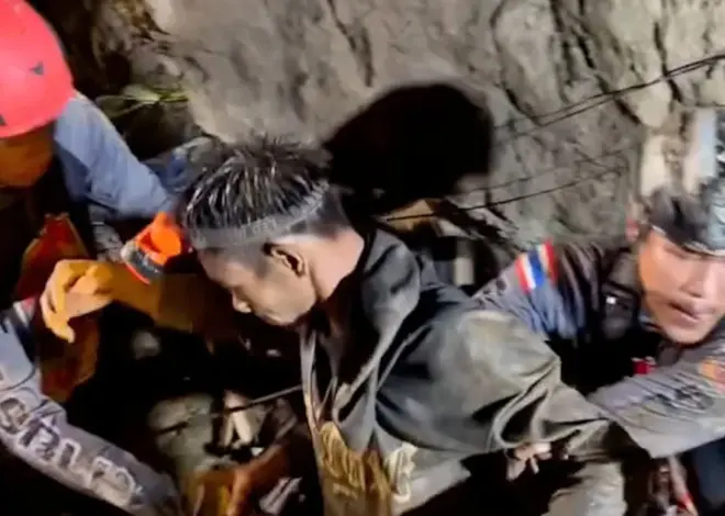 Four more men rescued after more than a week trapped in a flooded cave in Laos