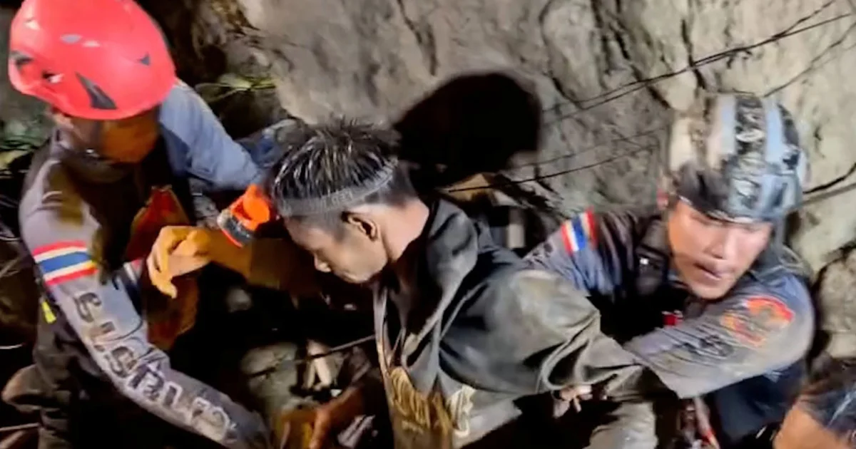 Four more men rescued after more than a week trapped in a flooded cave in Laos
