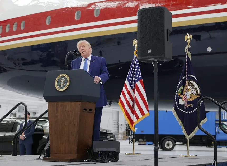 Trump unveils new Air Force One jet gifted by Qatar