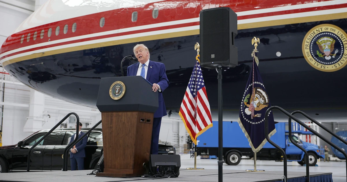 Trump unveils new Air Force One jet gifted by Qatar