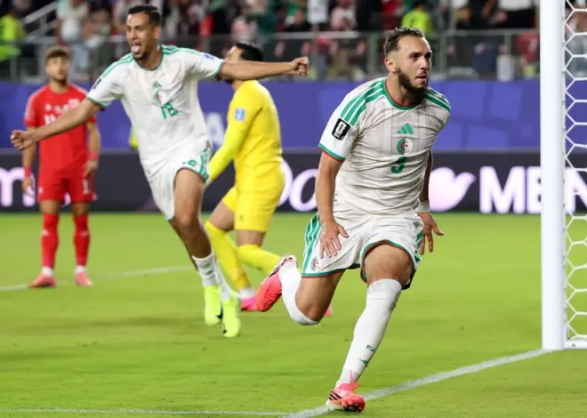 Algeria rallies past Jordan 2-1 for its first win at a World Cup since 2014