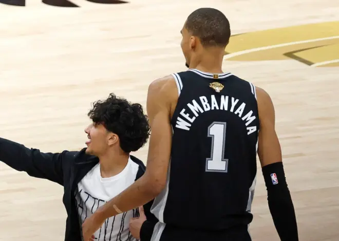 NBA bans two fans for life after one runs onto the court during, attempts selfie with Wemby