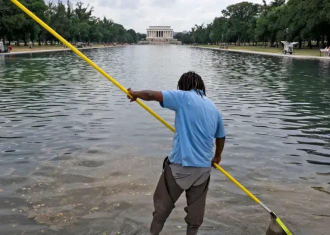 6 people arrested in connection with the alleged vandalism of the Reflecting Pool, Trump says