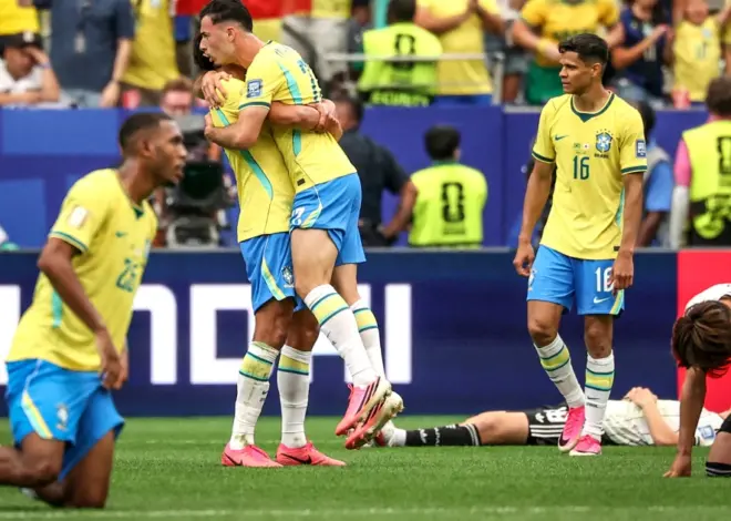 Brazil edges Japan 2-1 with late goal to advance to World Cup round of 16