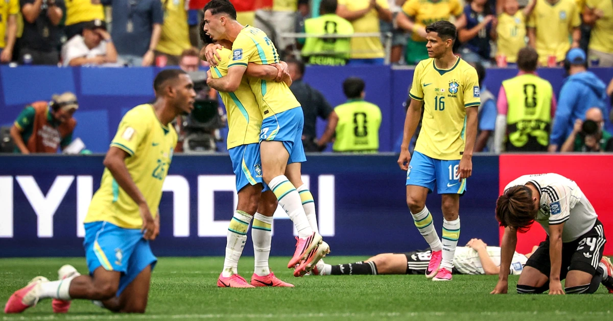 Brazil edges Japan 2-1 with late goal to advance to World Cup round of 16