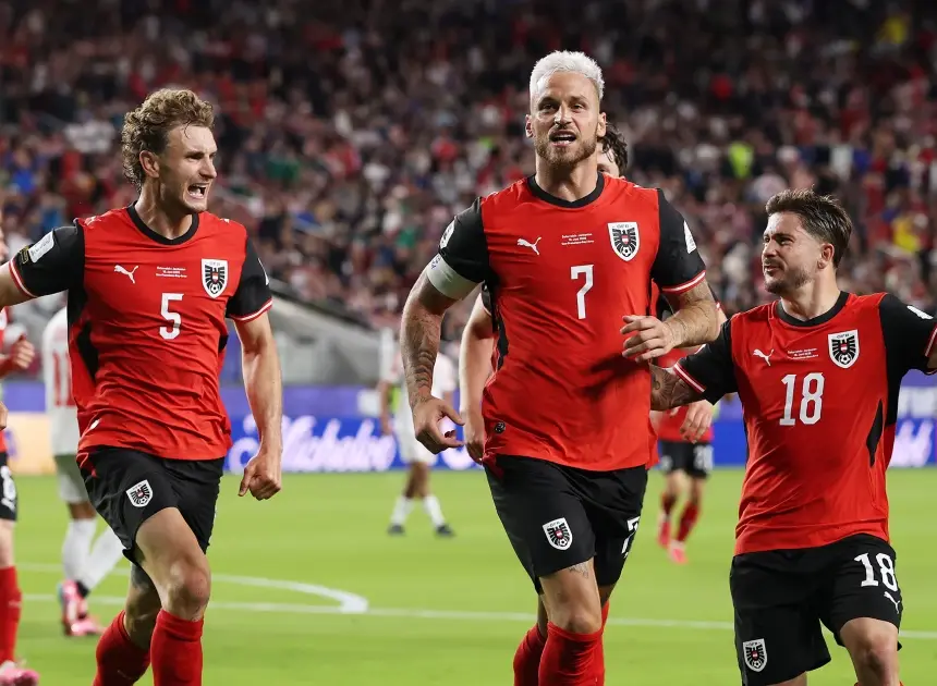 Austria returns from long World Cup absence with nervy 3-1 win over debutants Jordan