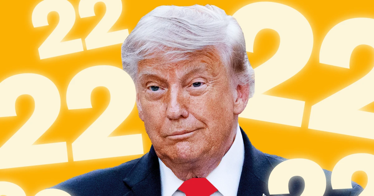 Trump keeps bringing up the number 22