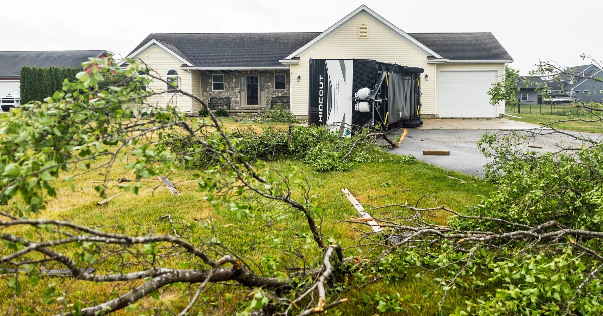 Severe thunderstorms and humid weather rip through the Northeast and Midwest