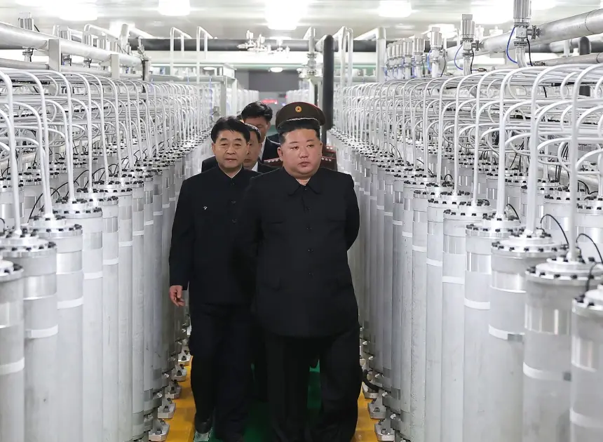 North Korea unveils a new plant to produce fuel for nuclear weapons