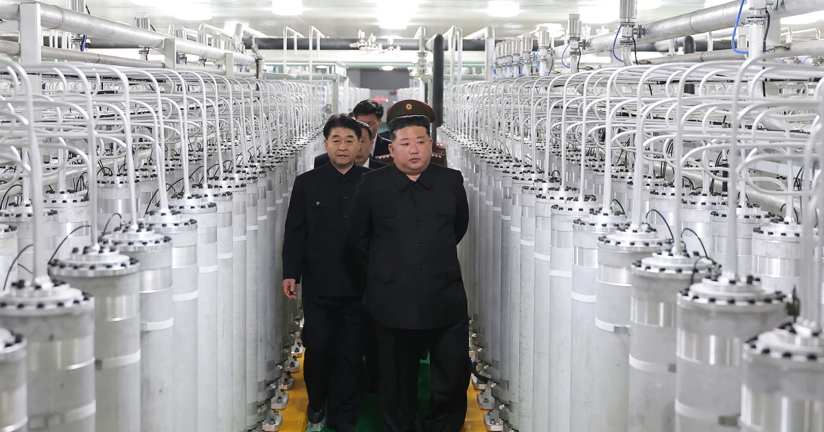 North Korea unveils a new plant to produce fuel for nuclear weapons