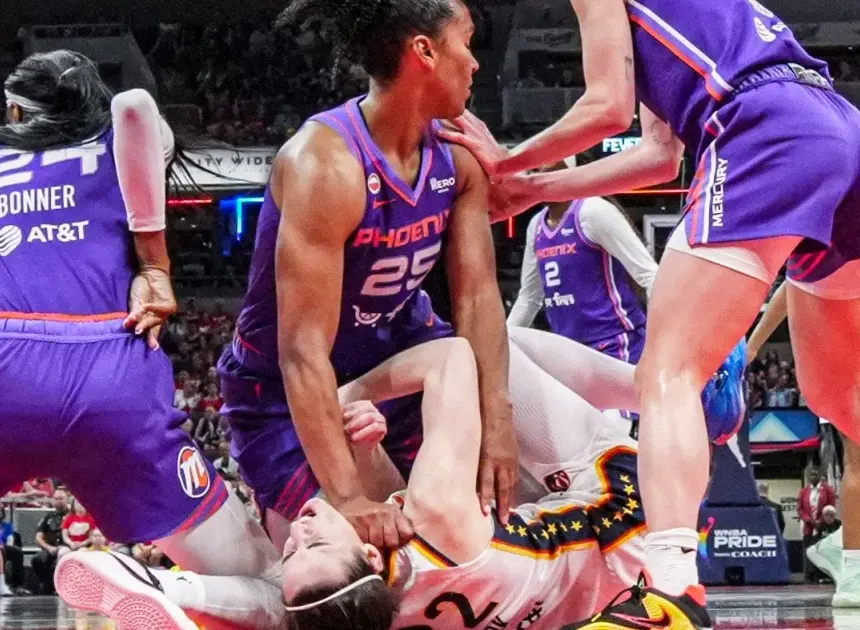Mercury’s Alyssa Thomas suspended for hitting Caitlin Clark in the throat