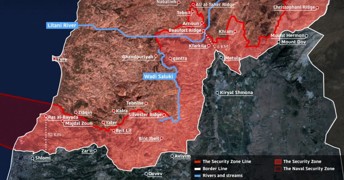 Israel issues new Lebanon occupation map, in talks with U.S. over deployment