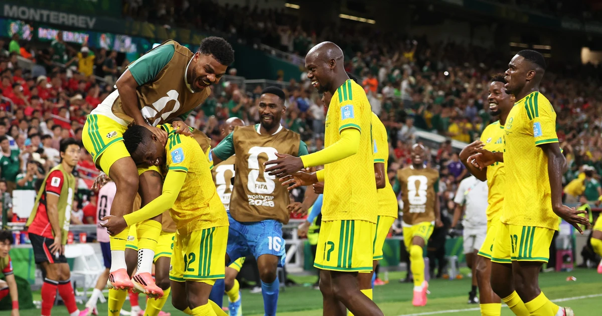South Africa reaches World Cup knockouts for 1st time, stunning South Korea