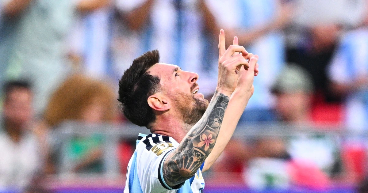 Lionel Messi ties World Cup goals record with first tournament hat trick as Argentina tops Algeria