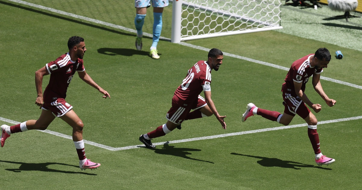 Boualem Khoukhi’s stoppage time header earns Qatar its first ever World Cup point in 1-1 draw with Switzerland