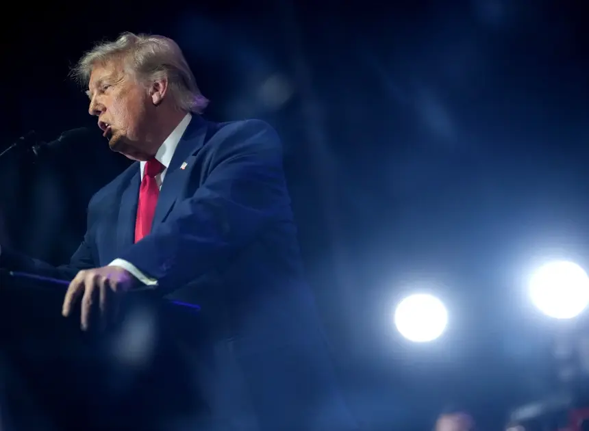 Trump kicks off the Great American State Fair after musical acts pulled out