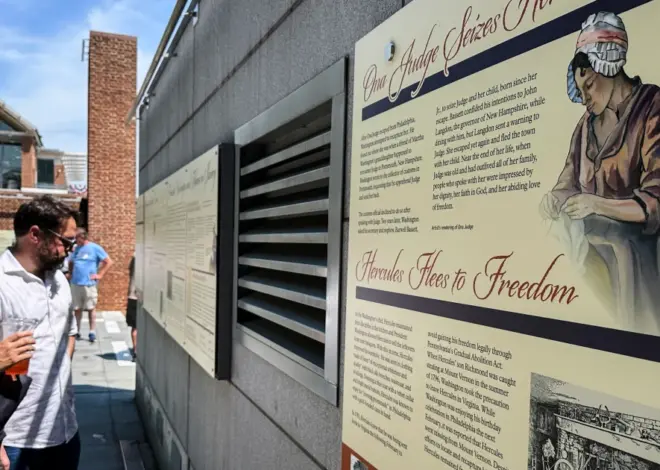 Trump administration replaces slavery exhibition at Washington’s home in Philadelphia
