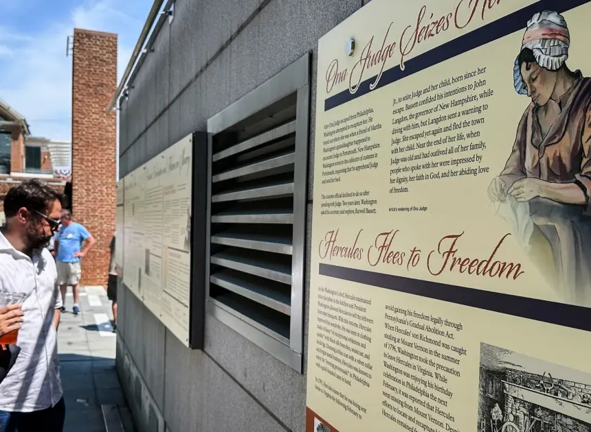 Trump administration replaces slavery exhibition at Washington’s home in Philadelphia