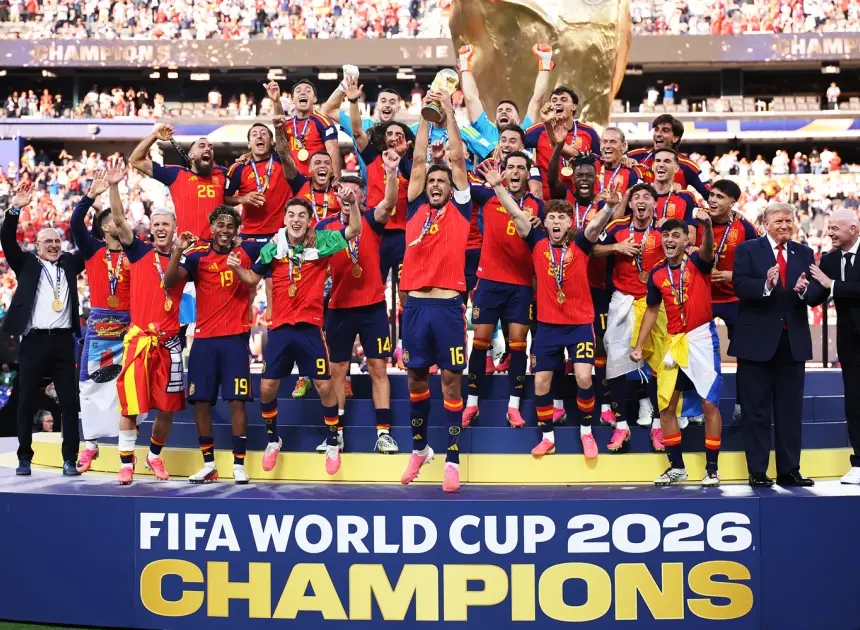 Spain’s World Cup champions head home for a royal welcome and a parade through Madrid