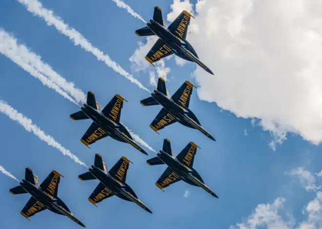 ‘Lowest flying airplane I’ve ever seen’: Blue Angels’ pass over Florida beachgoers sends chairs, umbrellas flying