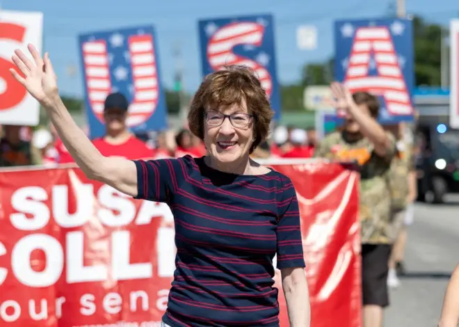 Eyeing a ‘tough race’ and a new opponent, Susan Collins walks a fine line on Trump and MAGA