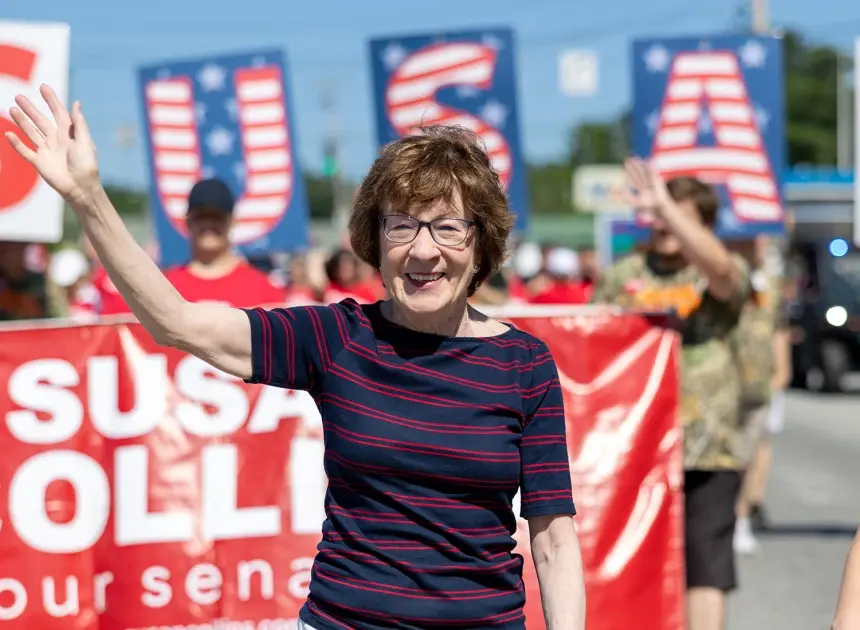 Eyeing a ‘tough race’ and a new opponent, Susan Collins walks a fine line on Trump and MAGA