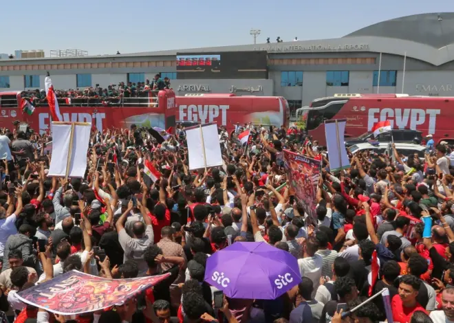 Egyptian soccer team gets hero’s welcome after World Cup exit