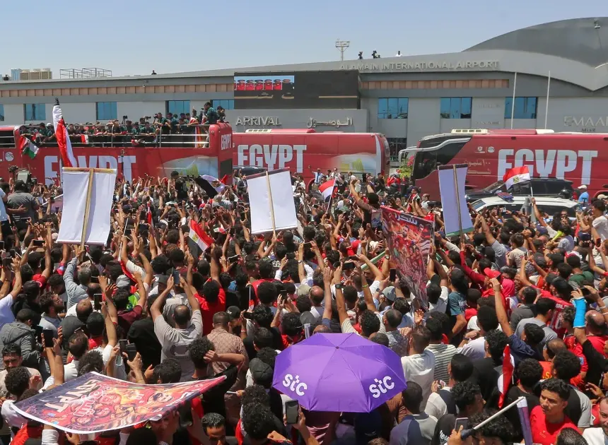 Egyptian soccer team gets hero’s welcome after World Cup exit