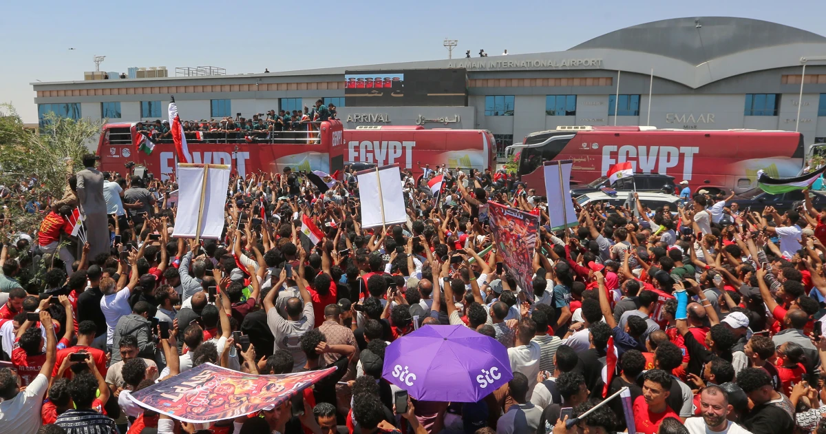 Egyptian soccer team gets hero’s welcome after World Cup exit
