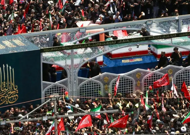 Iranian regime shows its power as defiant Tehran turns out for Khamenei’s funeral