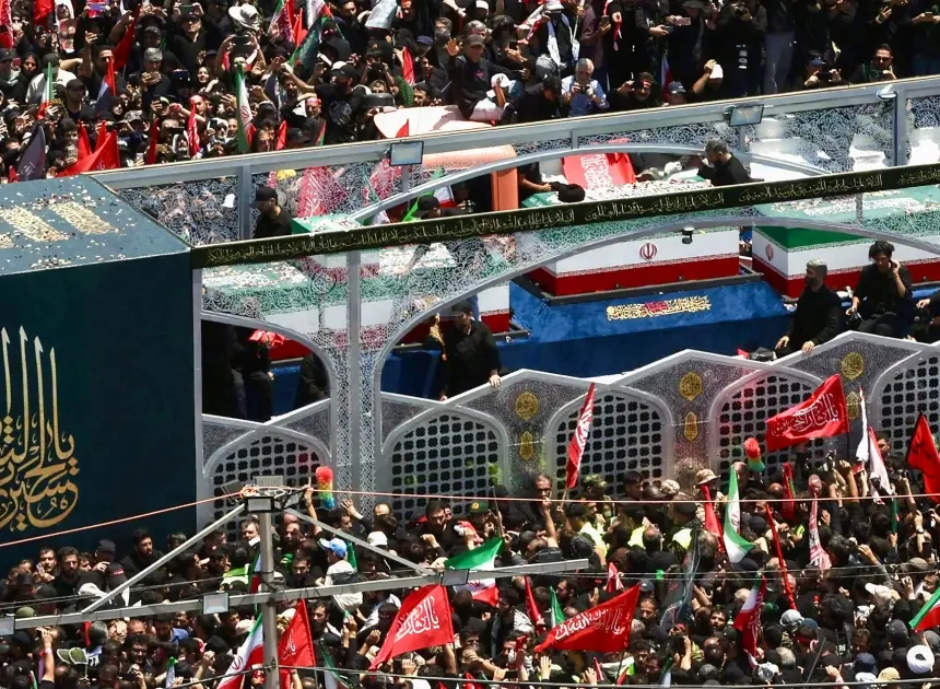 Iranian regime shows its power as defiant Tehran turns out for Khamenei’s funeral