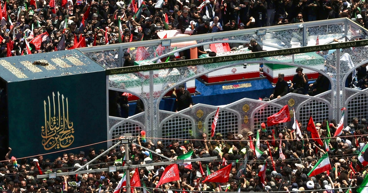 Iranian regime shows its power as defiant Tehran turns out for Khamenei’s funeral