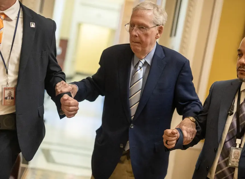 Paramedics responded to a ‘cardiac arrest’ at Mitch McConnell’s home on day of hospitalization