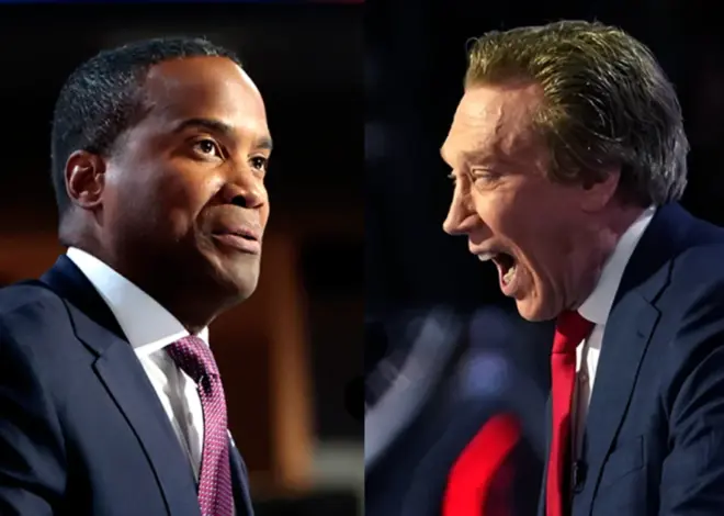 Congressman clashes with wealthy businessman in Michigan’s GOP primary for governor