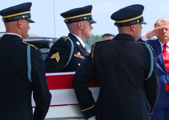 Trump attends dignified transfer of 4 service members killed in Iran attacks since the ceasefire ended