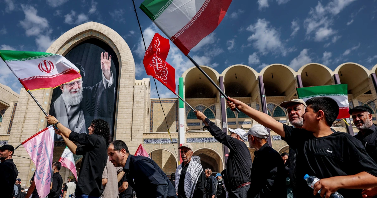 Inside the massive mosque in Tehran for the funeral of Supreme Leader Ayatollah Ali Khamenei