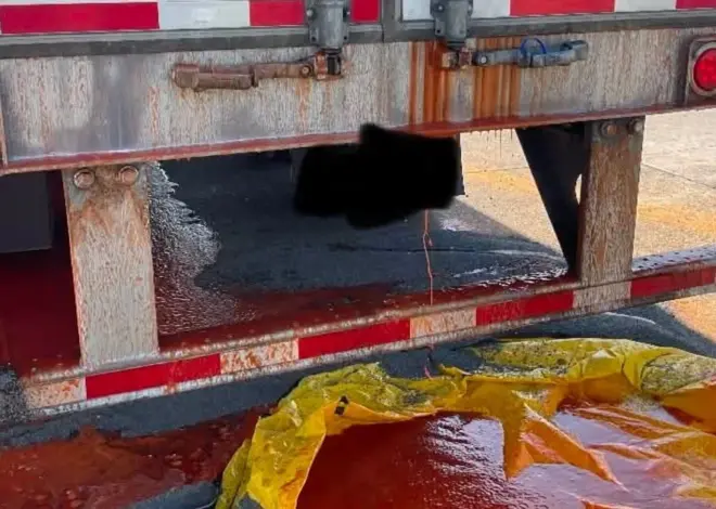 Mystery leak from semi-truck in Ohio turns out to be Franks RedHot