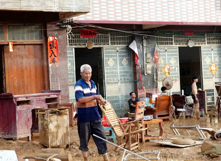 Southern Chinese region reels from floods and destruction from remnants of tropical storm