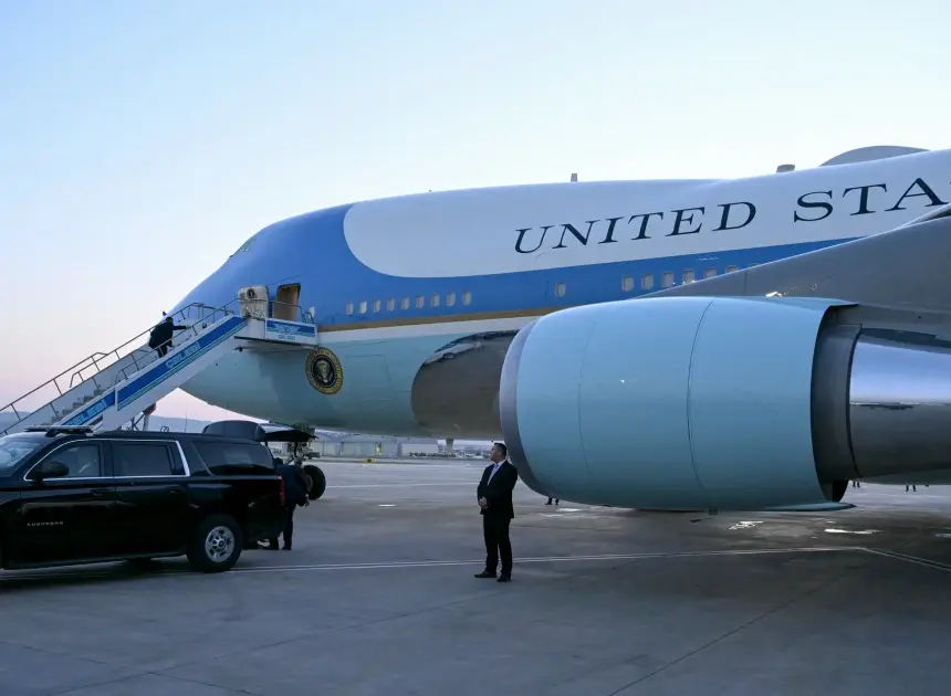 Security decision led President Trump to take older Air Force One when leaving Turkey