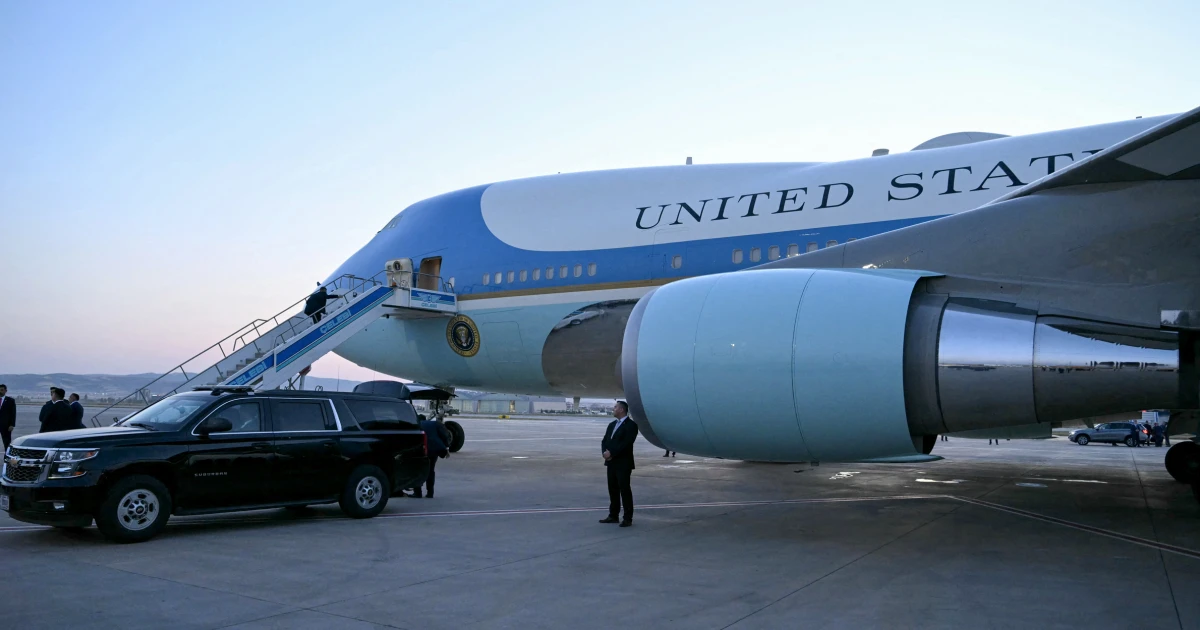 Security decision led President Trump to take older Air Force One when leaving Turkey
