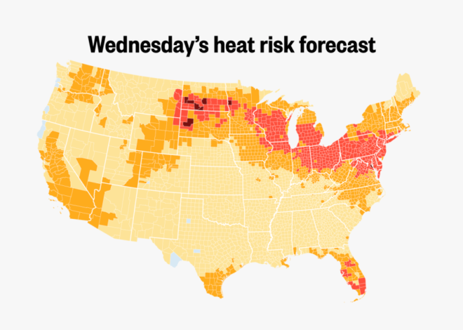 The mid-July heat wave, in five maps and diagrams