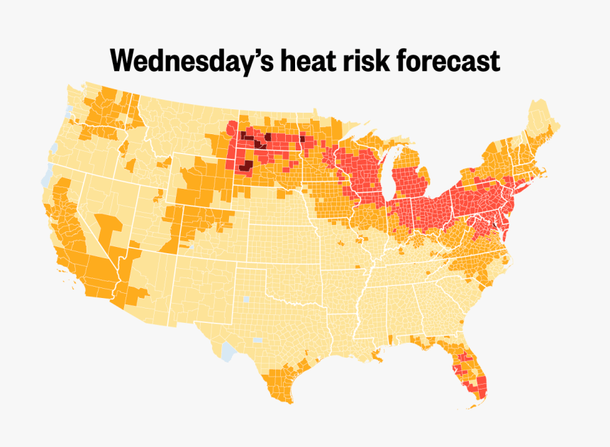 The mid-July heat wave, in five maps and diagrams