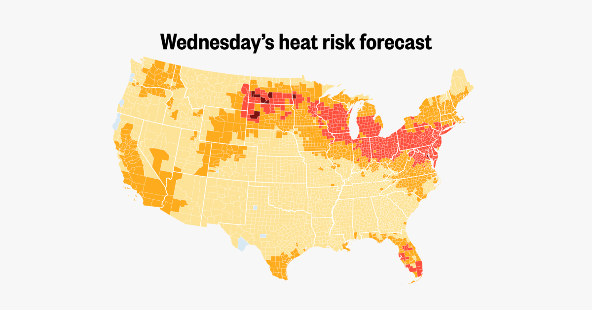 The mid-July heat wave, in five maps and diagrams