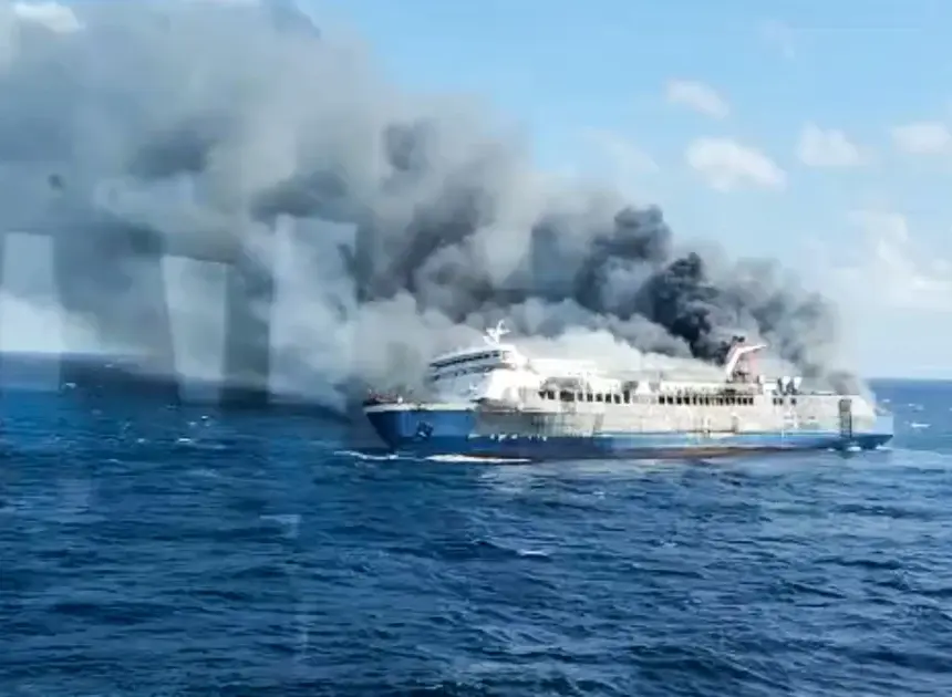 Fire on Indonesian ferry leaves at least 5 dead and dozens missing