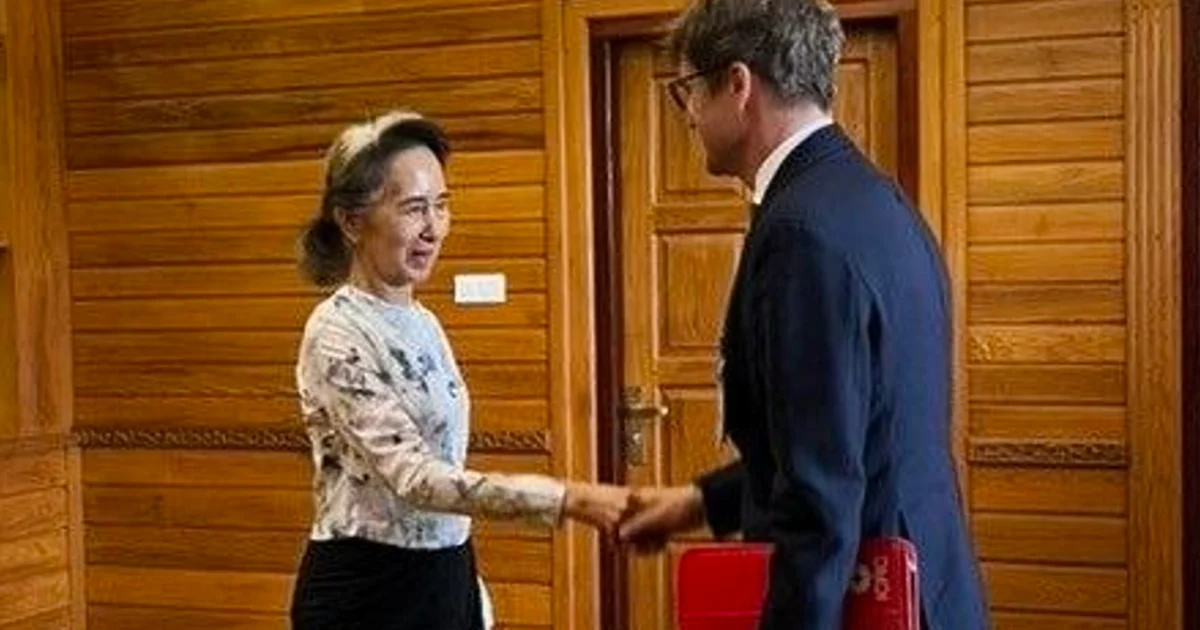 Myanmar’s Aung San Suu Kyi has rare meeting with Red Cross amid health concerns