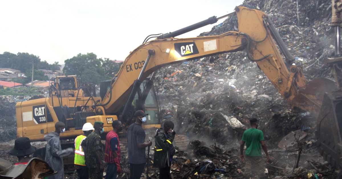 A landslide at a landfill in the capital of Guinea kills 30 people, officials say