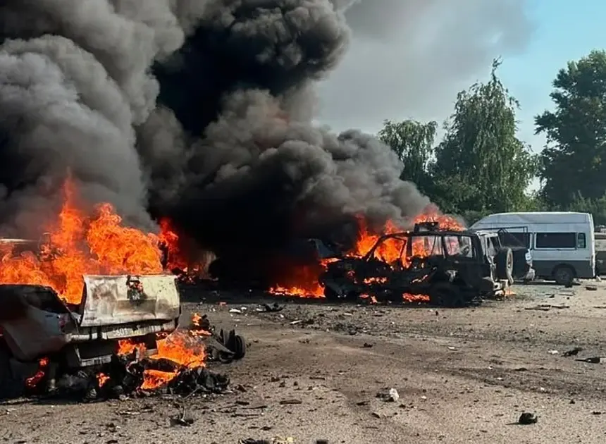 Ukraine aims a drone blitz at Moscow while Russian missiles kill 10 in a Ukrainian village