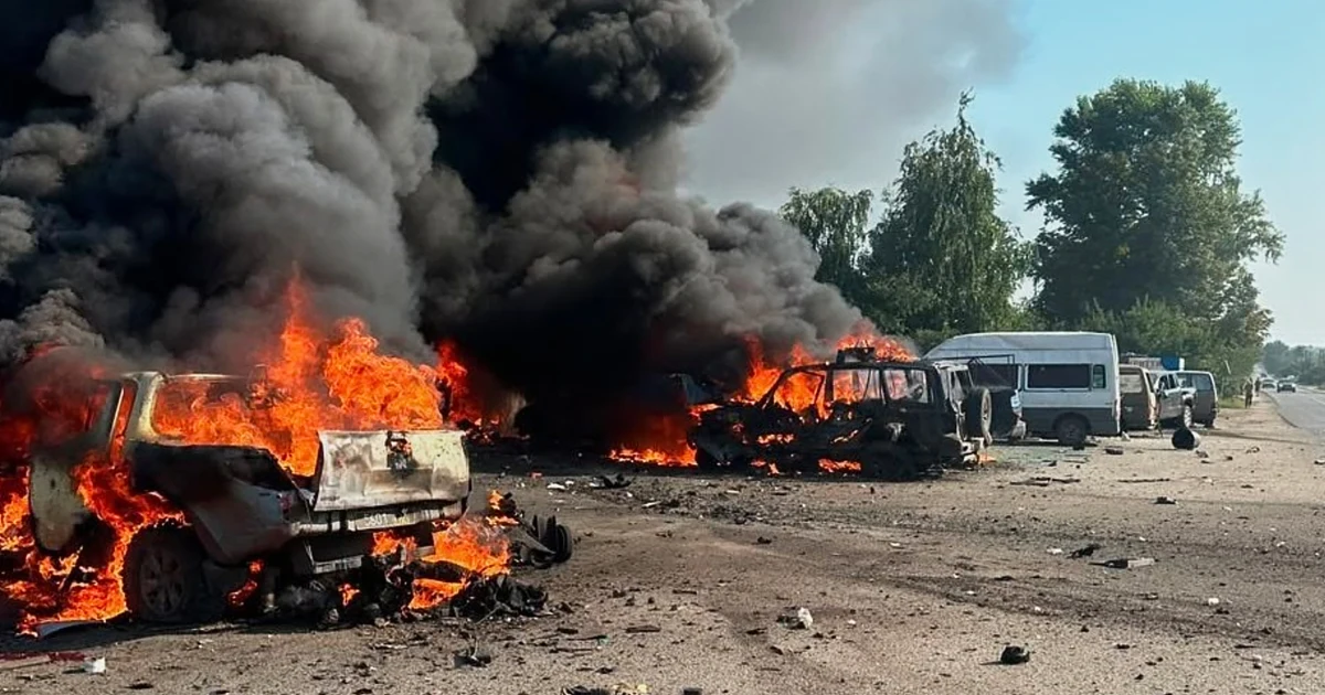 Ukraine aims a drone blitz at Moscow while Russian missiles kill 10 in a Ukrainian village