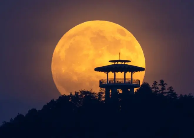 A near-total lunar eclipse will be visible across the U.S. Thursday night